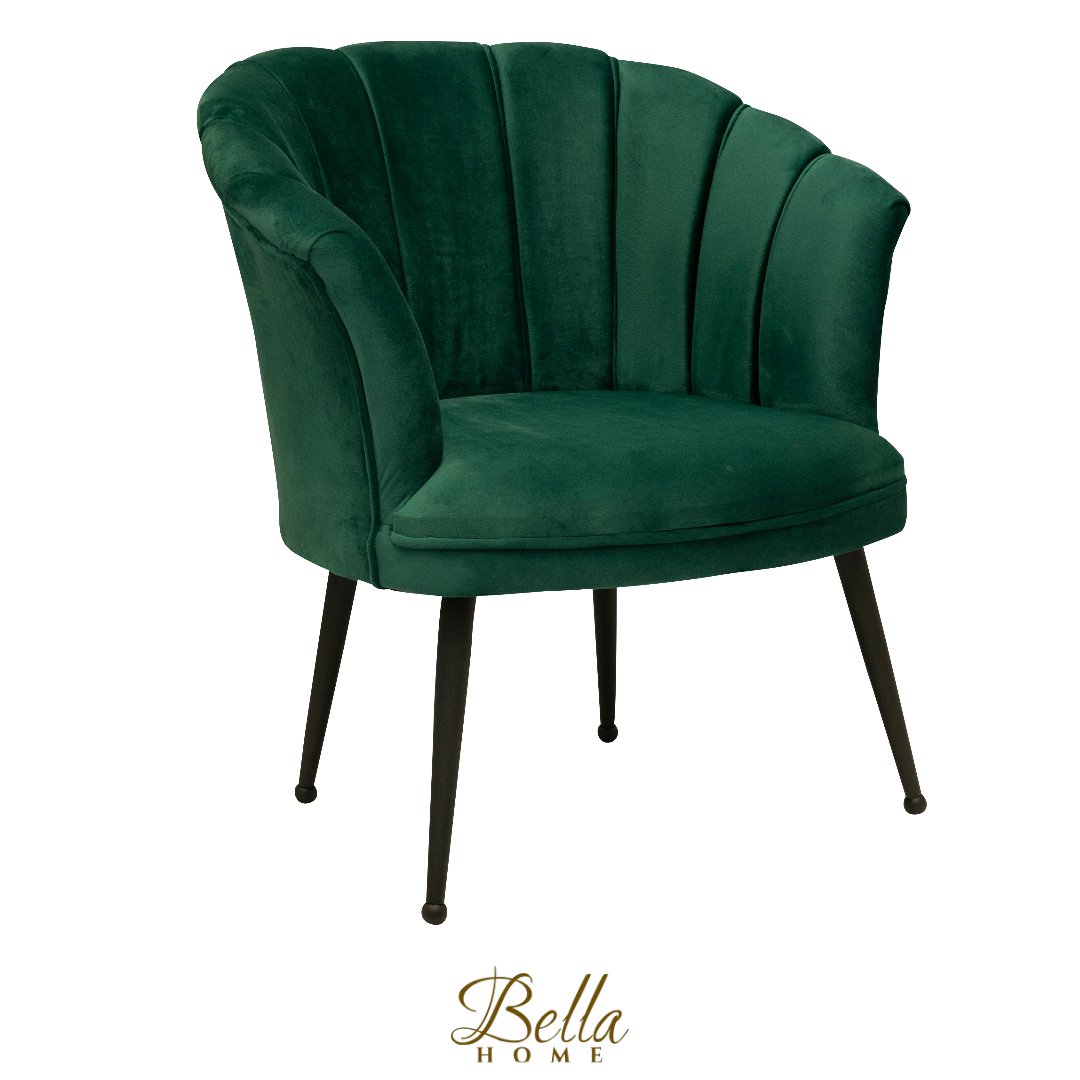 Poltrona Luxury Shell in Velluto Mila