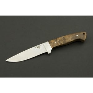 ED MAHONY Elk Master I, hunting knife, light root wood