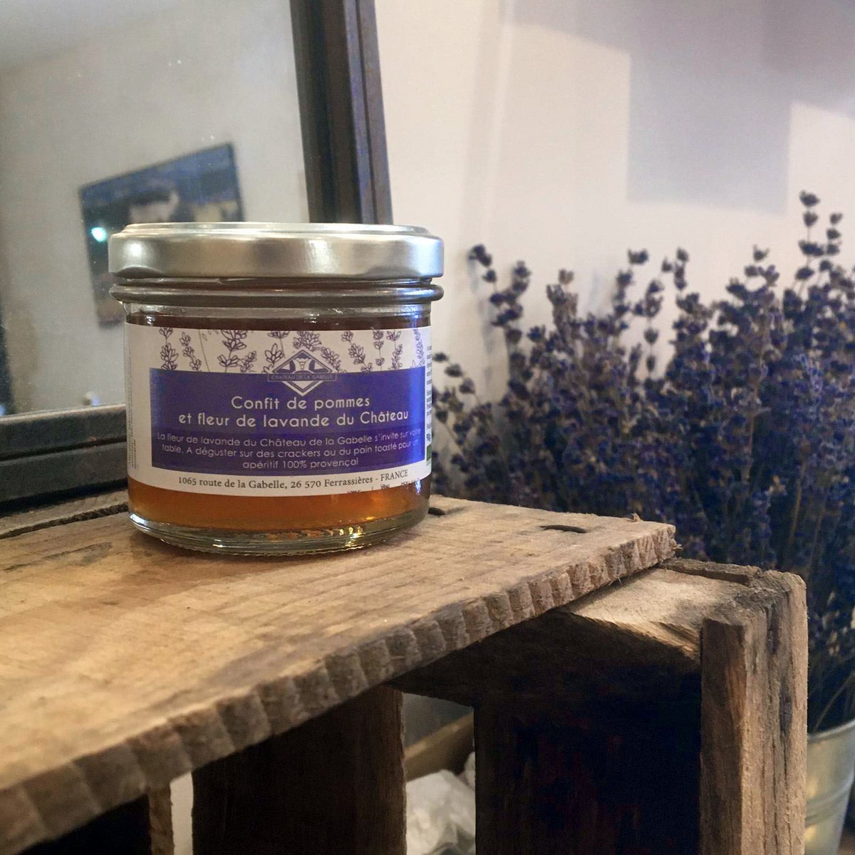 Organic lavender apple confit