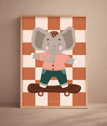 Affiche chambre d'enfant - Elephant Ollie