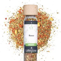 "Rosso Pesto spice blend, dried herbs and seeds mix, Italian seasoning, culinary spice jar"