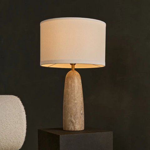 Isla Travertine Lamp
