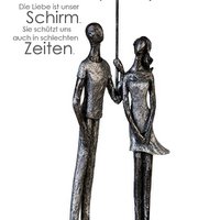 Sculpture "Umbrella" poly, antique silver