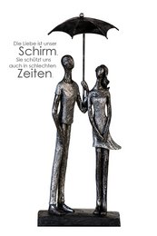 Sculpture "Umbrella" poly, antique silver