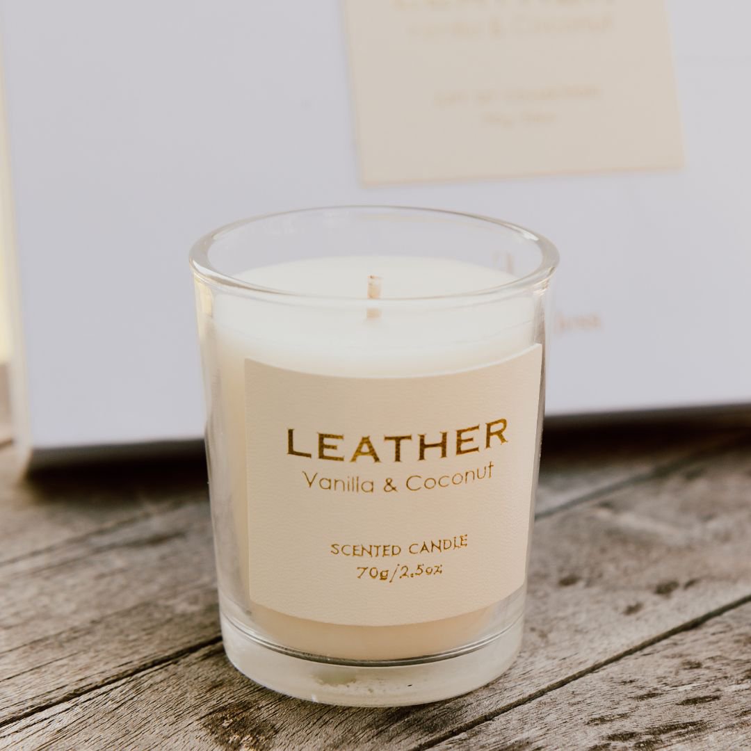 Wanilia i skóra kokosowa Feel Feel Pack: Pachned Candle and Strent Sticks