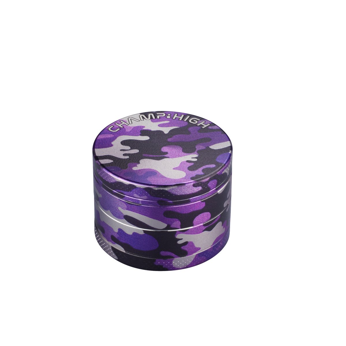 Display of 9 military spice mills - Blue, Purple and Green