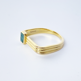 Anello verso il basso - Placcato in oro