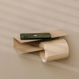 Portarrollos Bari – accesorios baño moderno con estante