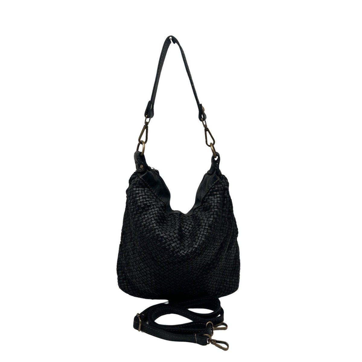 BOLSO BANDOLERA SILVIA DE PIEL LAVADA