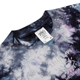 Camiseta oversize con estampado tie-dye