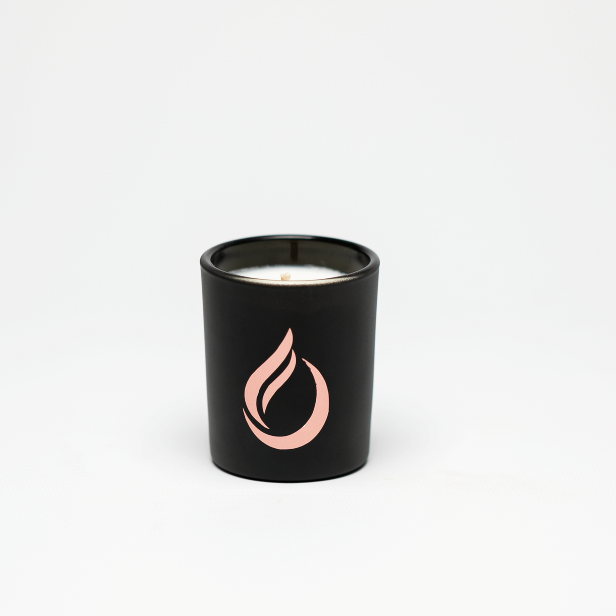 Candela di soia nera 'Bloom' per aromaterapia