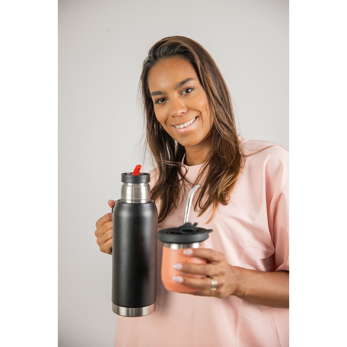 Yerba Mate SET TORMOLID DUALFOW PRO - Sakura Pink | UN MATE®