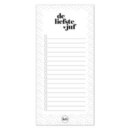 Notitieblok | To do's | De liefste juf