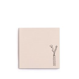 Notepad with a bouquet of flowers design, suitable for note-taking, journaling, or gift-giving.