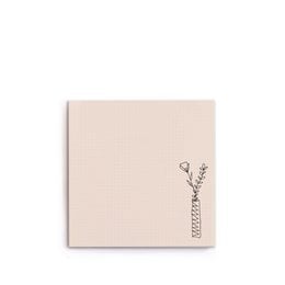 Notepad with a bouquet of flowers design, suitable for note-taking, journaling, or gift-giving.
