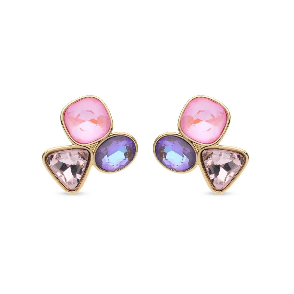 Boucles d'oreilles multicolores