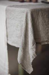 Ademend en hypoallergeen linnen tafelkleed in 25 prachtige kleuren