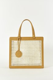 BORSA A MANO CHAÎSE CARRÉ SENAPE