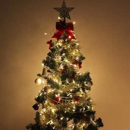Stringa luminosa da 10 metri, 8 funzioni, luci natalizie diurne