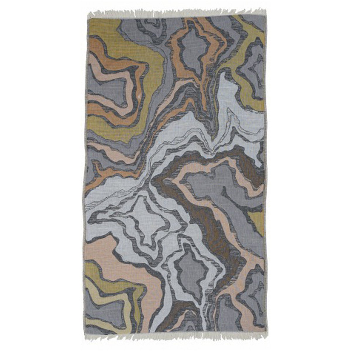 luxurious bath towel reflections mustard ocher anthracite