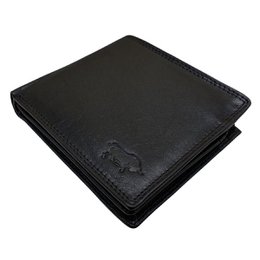 Arrigo - Geldbörse Herren - Braunes und Schwarzes Leder - Brieftaschenmodell - Geldbörse