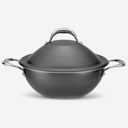 Invictum-VapSì Wok 24 cm. 2 uchwyty ze stali nierdzewnej