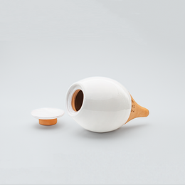 Vaso autoirrigante Olla - Lutoya Medium White - 35 cl