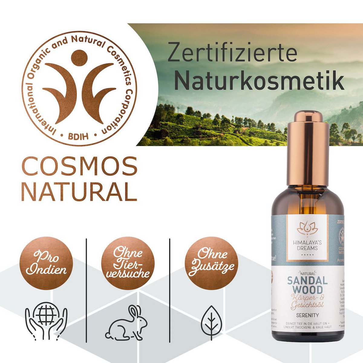 Ayurveda Body and Face Oil Sandalwood/Serenity 100ml