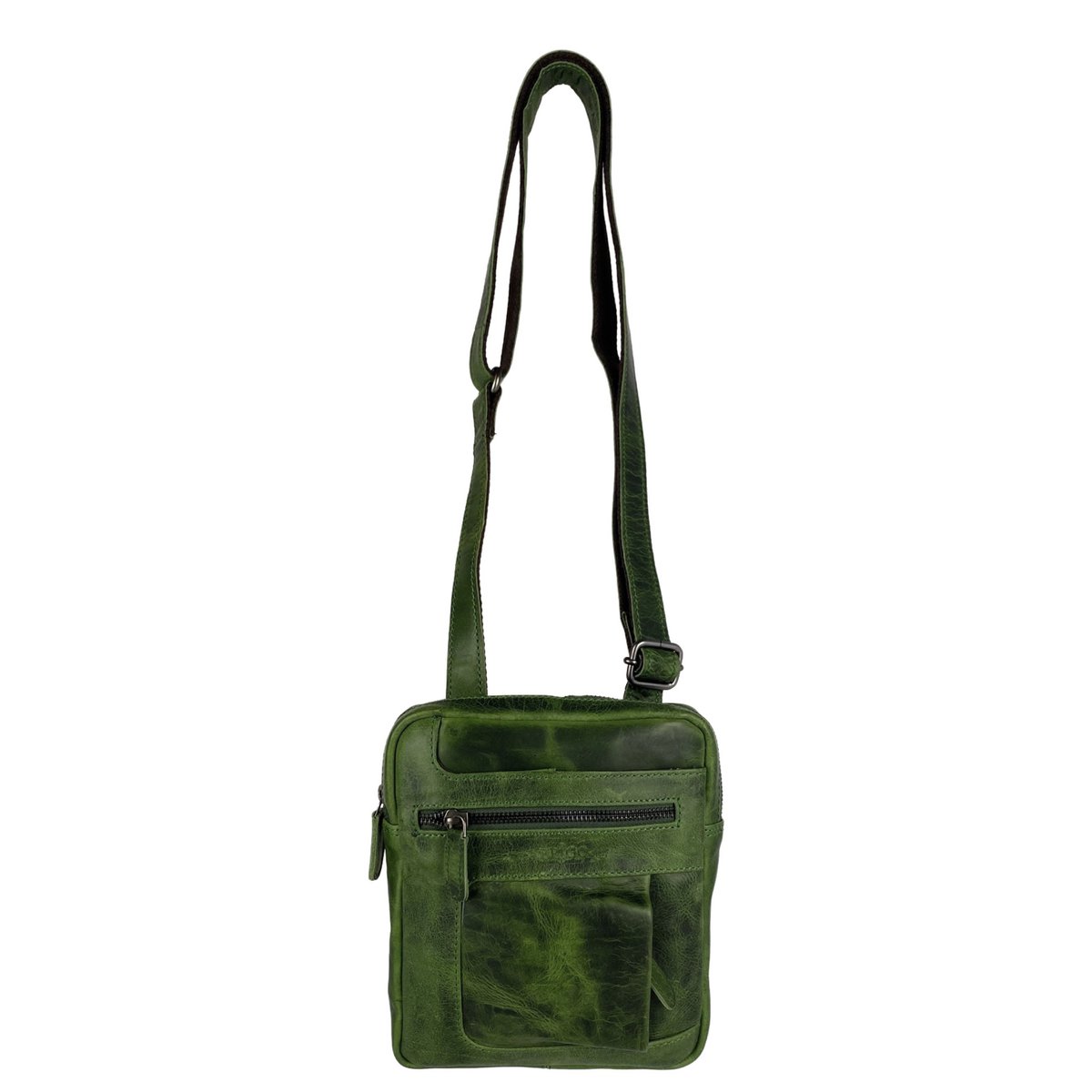 Skuldertaske eller Crossbody-taske i 6 farver glat læder med justerbar skulderrem