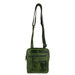 Skuldertaske eller Crossbody-taske i 6 farver glat læder med justerbar skulderrem