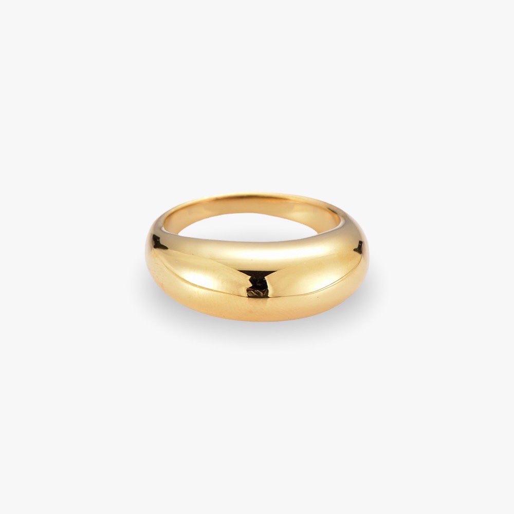 Vetgedrukte ring - goud
