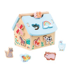 Lelin® Formensortierfarm aus Holz