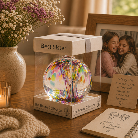 Spiritbal 10 cm - Best Sister - Veelkleurig roze