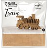 CARDBOARD TRAIN TROPHEE 190x110x40mm