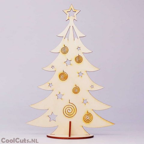 CoolCuts Wooden Christmas Tree 29cm