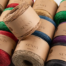 Sensy Premium 274 iarde %100 filato di rafia di carta