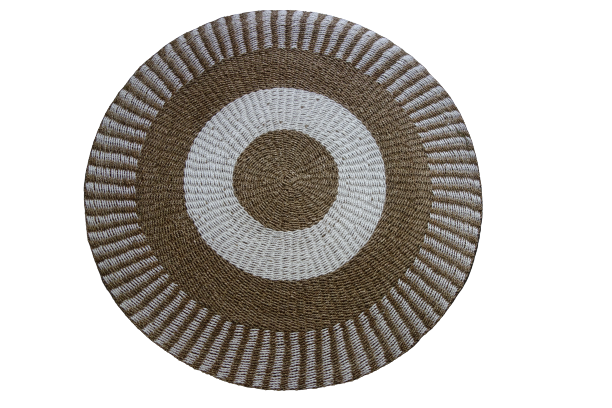 BÖHMISCHER TEPPICH SEEGRAS WEIß