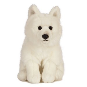 Lebende Naturkuschel arktischer Fuchs 30 cm Plicken Fox Spielzeug
