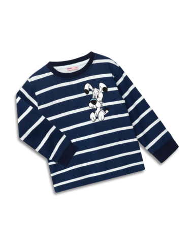 koaa – Idefix “Guck Guck” Strepen – Longsleeve blauw