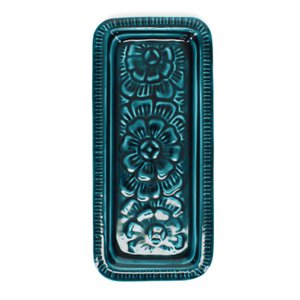 Emaille-Schmucktablett – Blau