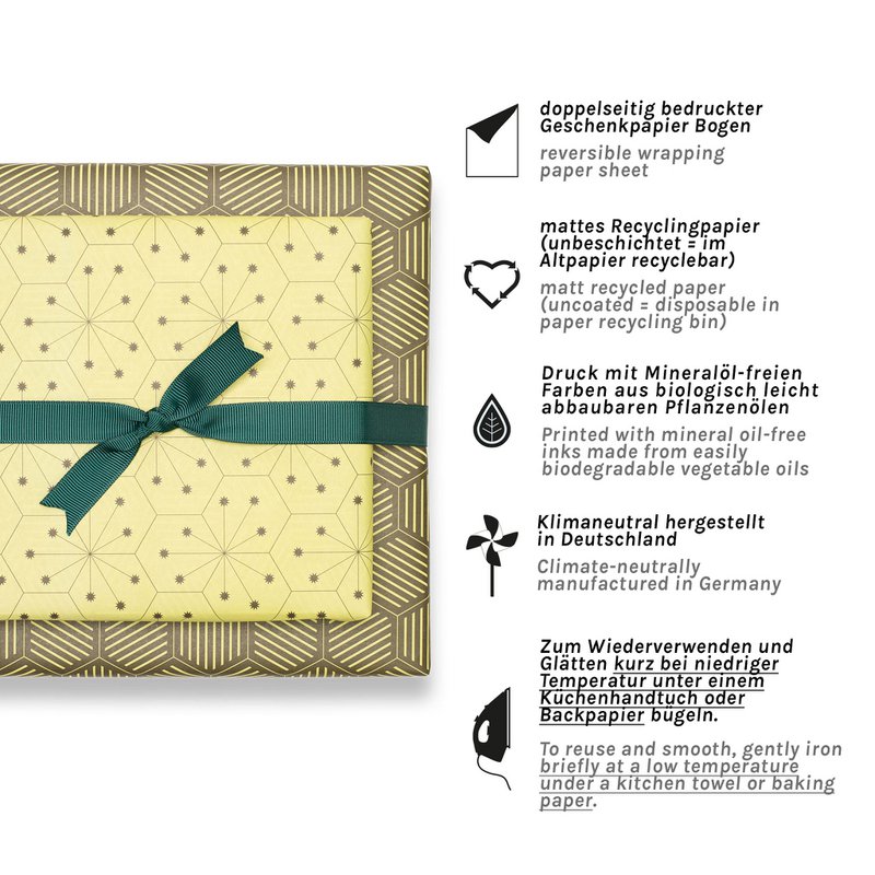 Papier d'emballage vert, papier d'emballage graphique vert clair et vert foncé, merveilleusement emballé pour les cadeaux de Pâques, pour emballer des cadeaux masculins ou comme cadeaux de Noël
