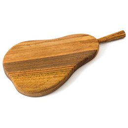 Planche à découper en bois - Planche de service en bois massif noyer poire