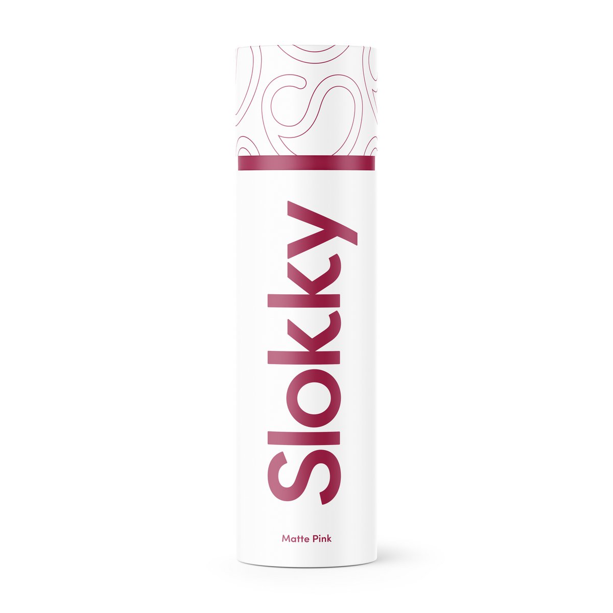 Slokky Matte Pink Bottle & Lid - 500ml