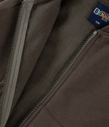 Veste zippée basique en polaire brossée