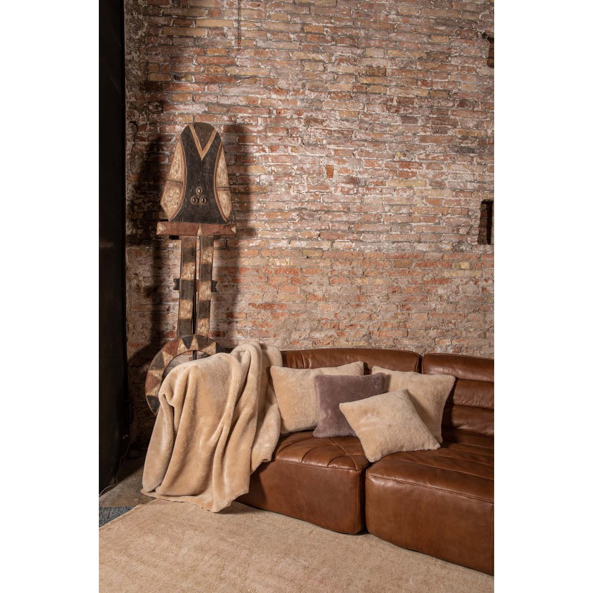 Plaid Conscious Wool Beige