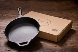 Bratpfanne aus Gusseisen – 30 cm inklusive Deckel