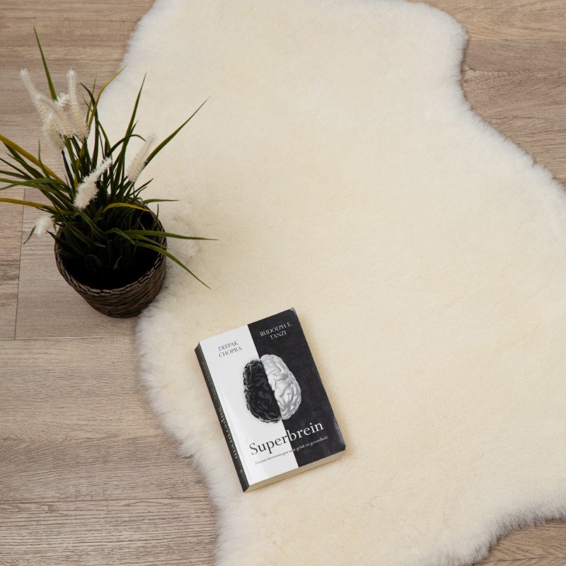Peau de mouton WOOOL - Blanc médicinal