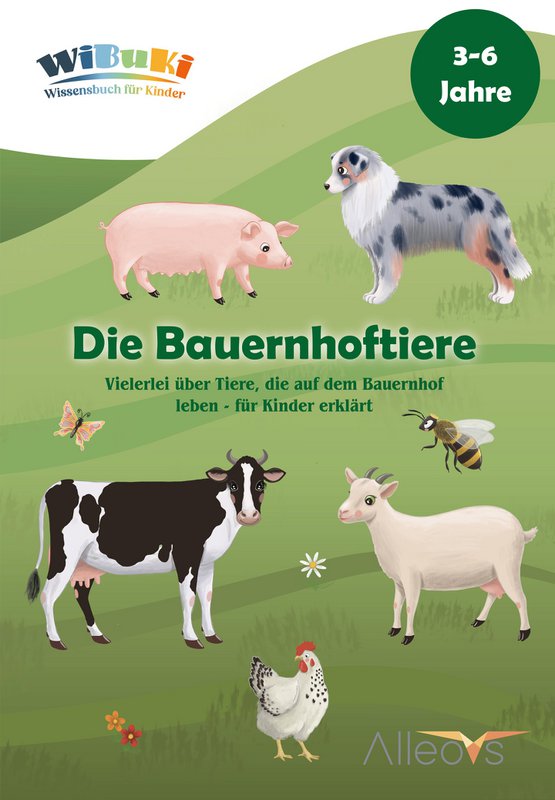 "WiBuKi" knowledge book for children: The farm animals - lots of things about animals that live on the farm - for children from 3 years