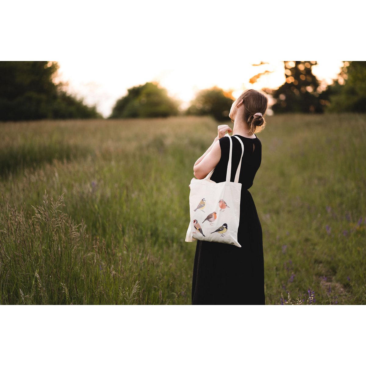 Boches en coton, sac de jute imprimé, sac à provisions