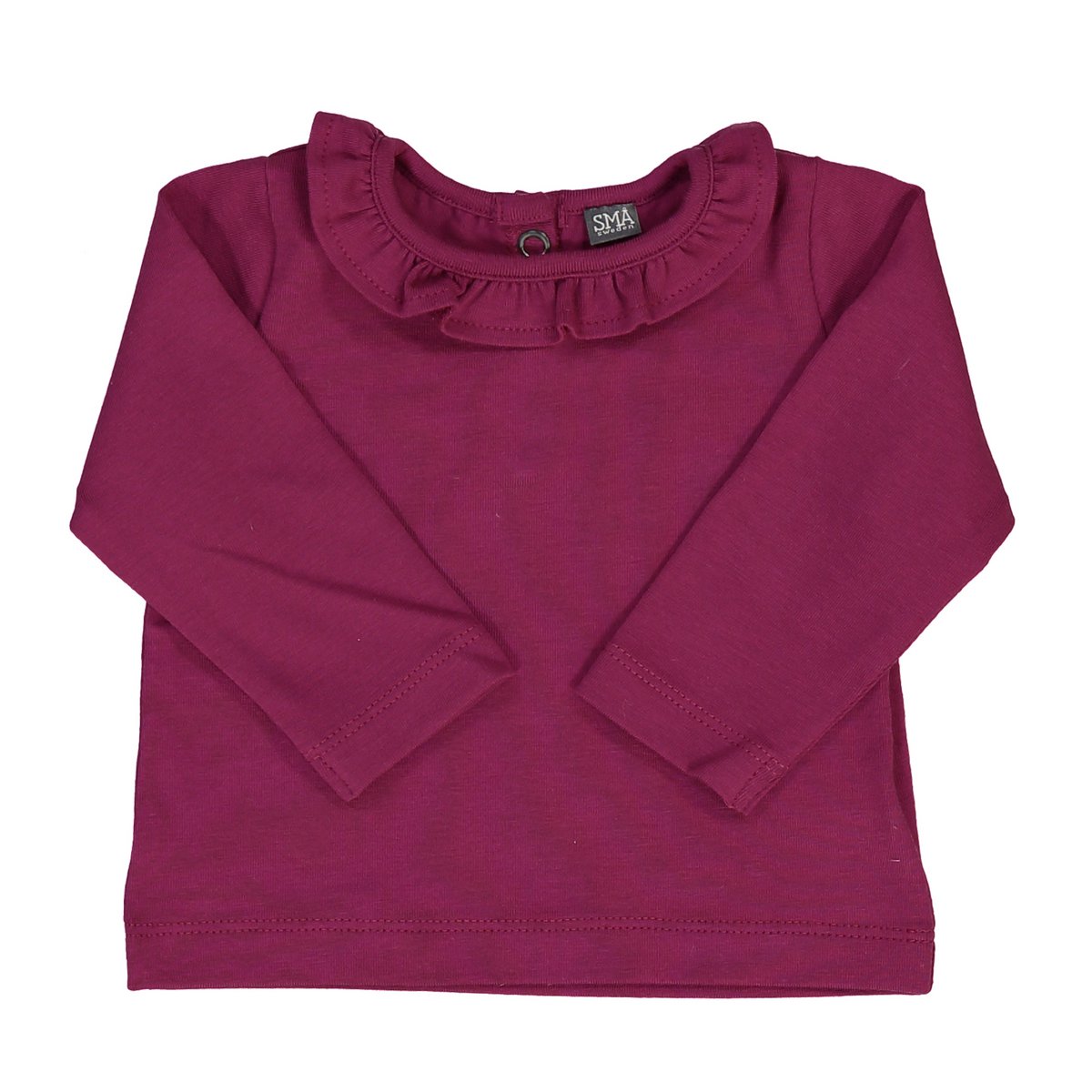 T-shirt bébé à volants en coton bio, baie